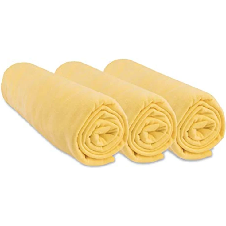 Easy Dort Spannbettlaken, Baumwolle, Stroh, 40x80 cm, ausziehbar auf 40x90 cm, 3 Stück – Bild 2
