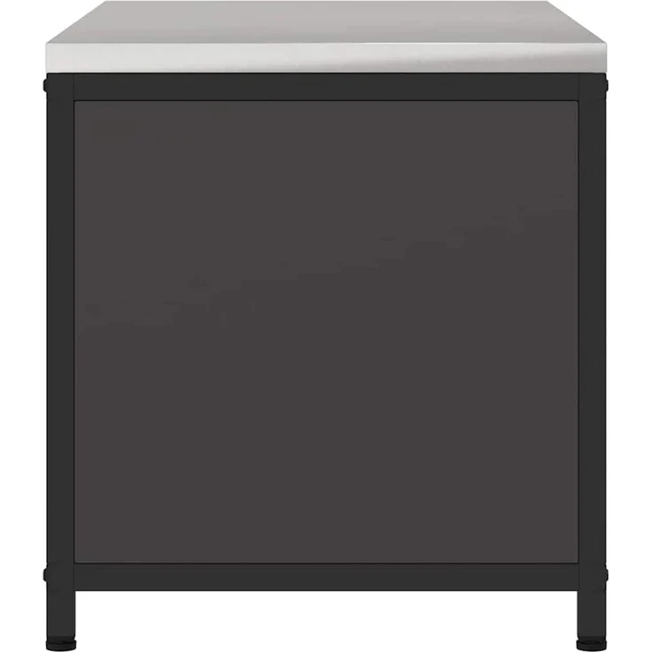 vidaXL Küchenaufbewahrung mit Regal Schwarz 60 x 50 x 92 cm Stahl 874996 – Bild 10