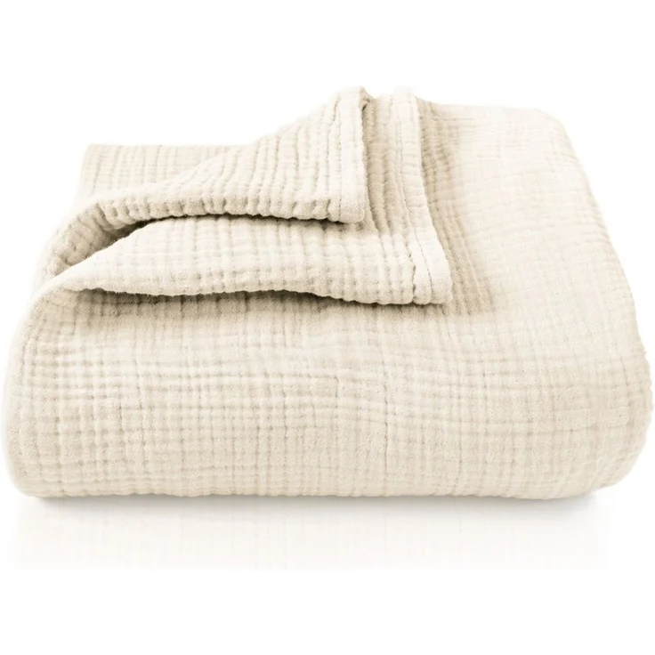 Babydecke Premium Musselin Babydecke 4-lagige Decke aus 100% Baumwolle, Laynenburg, Musselin Babydecke, Kuscheldecke oder Schlafdecke, Pucktuch, Spucktuch – Bild 1