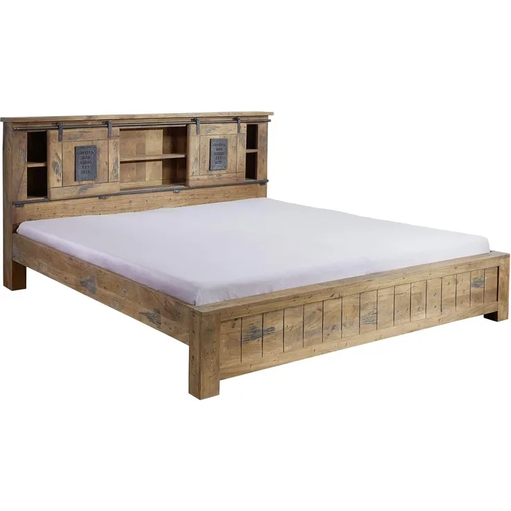 Bett Mango 160x200x105 natur lackiert RAILWAY #143
