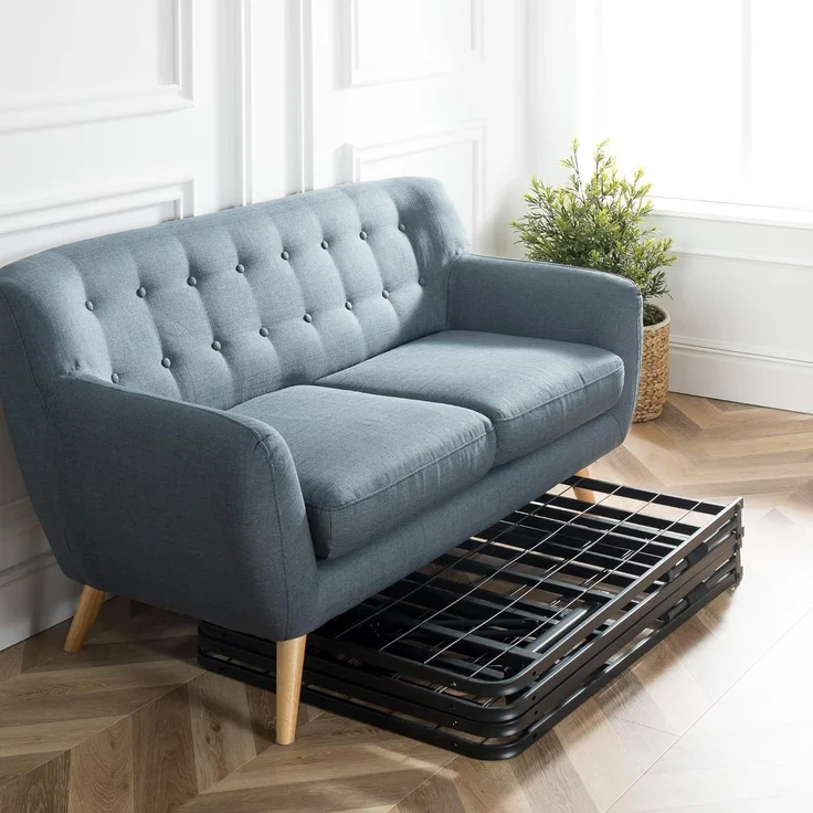 Zinus SmartBase Klappbett 90x190 cm - Höhe 35 cm - Ideal für EIN Gästebett - Mit Stauraum unter dem Bett - Metallbett - Schwarz – Bild 7