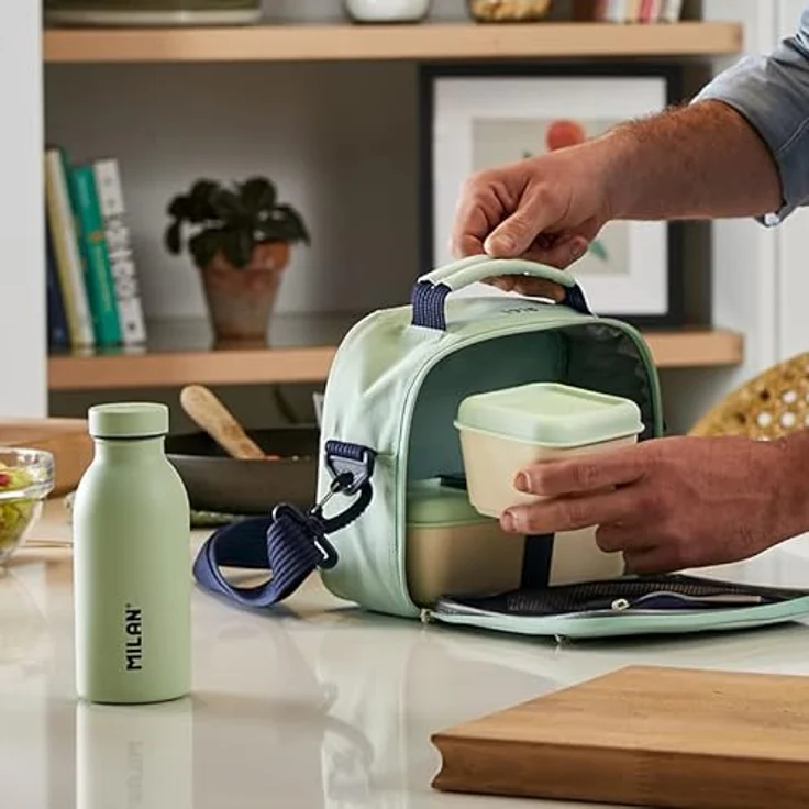 milan Thermotasche Serie 1918 mit 3 Lunch-Boxen grün 3 5 l – Bild 11