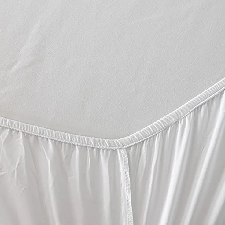 Good Nite Spannbettlaken 160x200 cm Weiß Polyester Bettlaken 30cm Extra Tiefe Taschenlaken Spannbetttuch Weich und atmungsaktiv Maschinenwaschbar – Bild 6