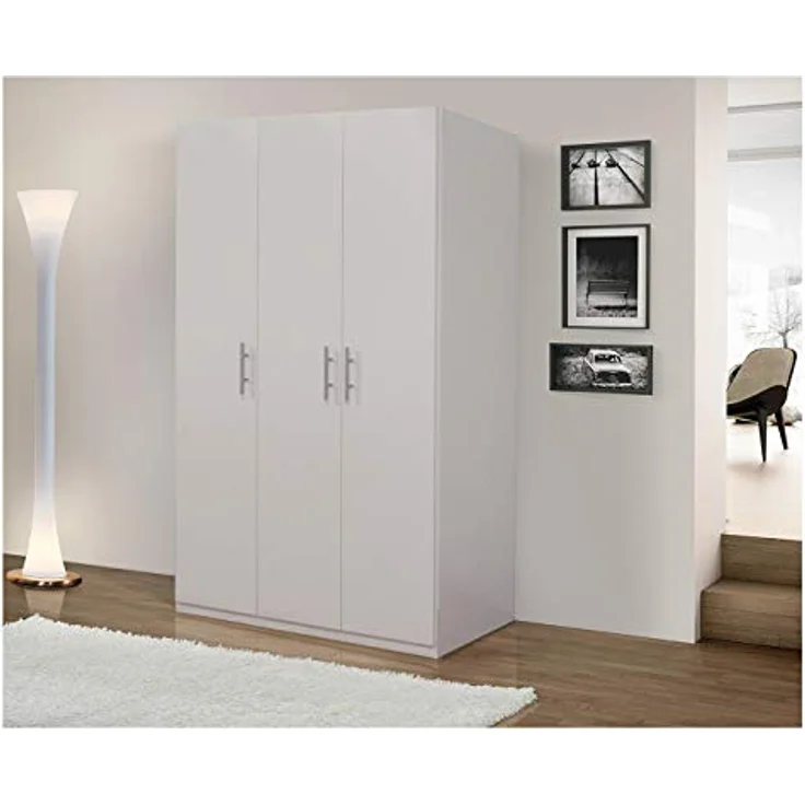 Talamo Italia - Doppelbett Isabel, Bettkasten aus Öko-Leder, Öffnung vorne, geeignet für Matratze 140x200 cm, 100 % Made in Italy, Weiß – Bild 1