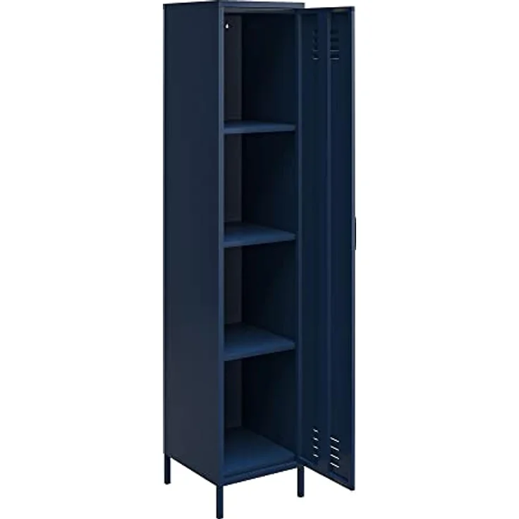 Dorel Home Queer Eye Bradford Metallschrank, Spind, Navy, Einheitsgröße – Bild 5