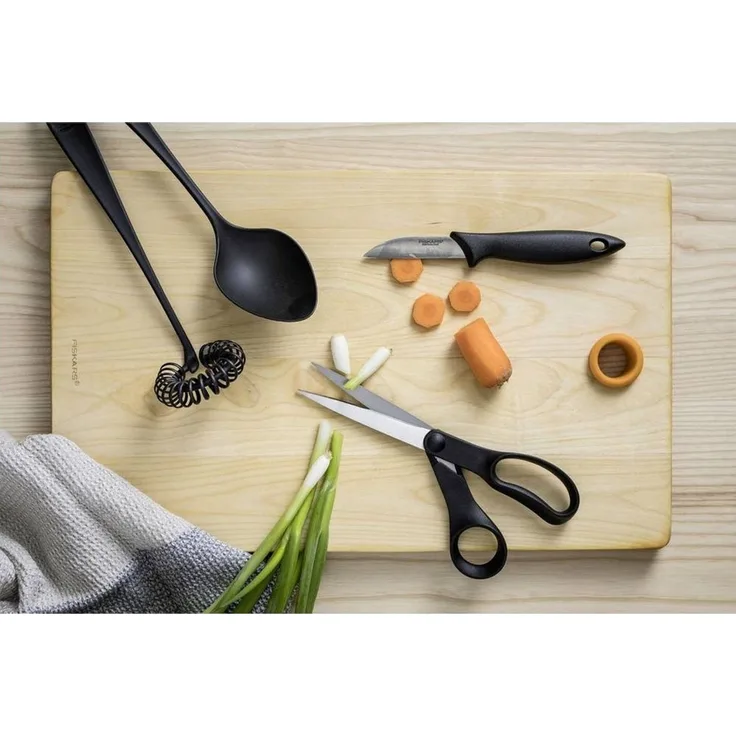 Fiskars Essential Universalschere, Schere, Küchenschere, Küchenhelfer, Kunststoff / Edelstahl, 21 cm, 1023817