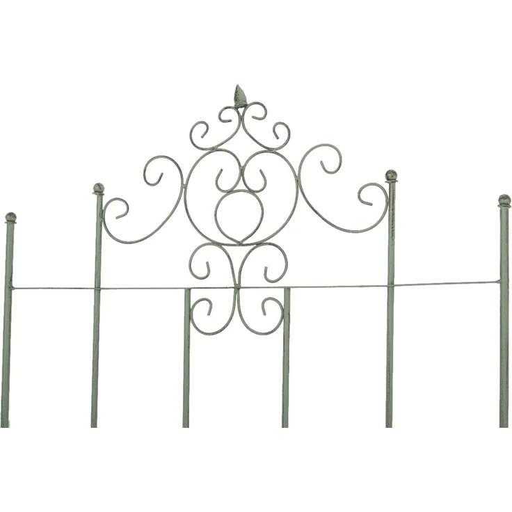 Rankgitter HEIKE 2er Set - 85,5x2x170cm, Metall, Antik-Grün | Rankhilfe Kletterpflanzen Gartendekoration – Bild 3