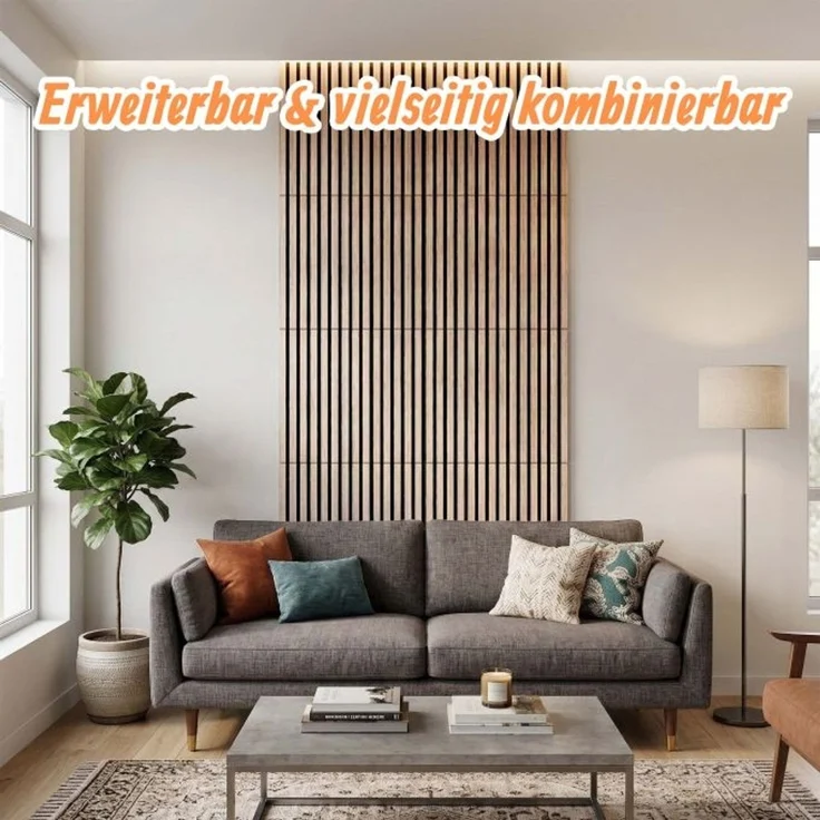 Akustikpaneele 4er Set 60 x 60 cm 10053403_9098 – Bild 3