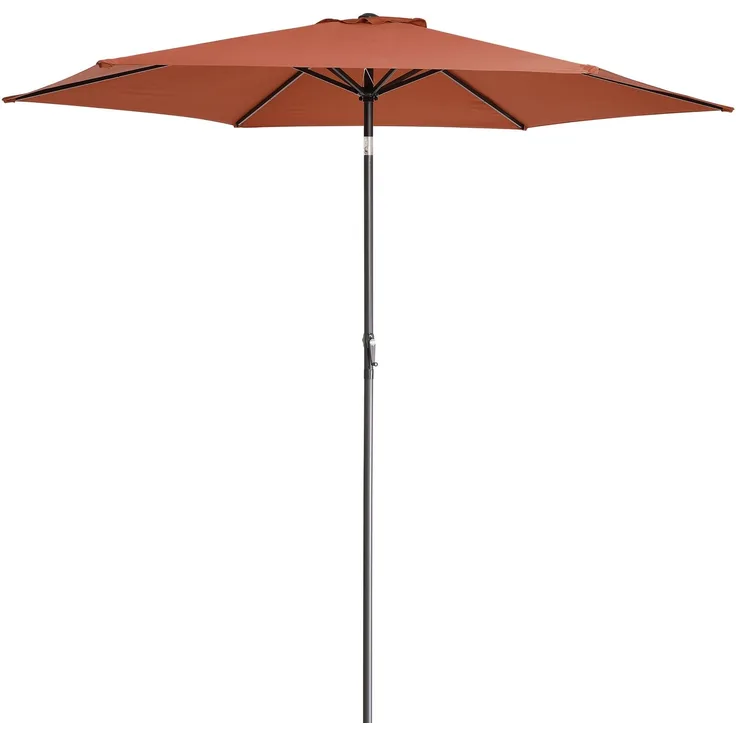 Kingsleeve Sonnenschirm, neigbar, Aluminium / Polyester terracotta, Ø 300 cm