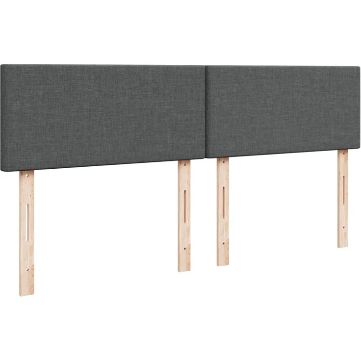 vidaXL Boxspringbett mit Matratze Dunkelgrau 200x200 cm Stoff 3289081 – Bild 12