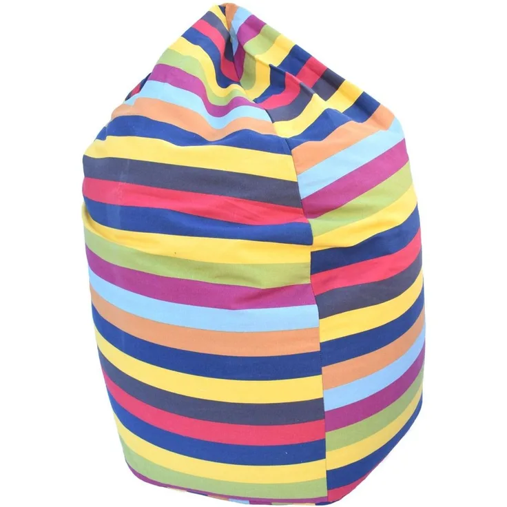 Sitzsack Sitzkissen Bodenkissen Sessel Indoor Kissen Ø60x70 cm Streifen 1