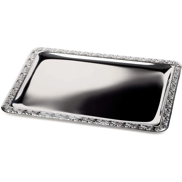 APS Tablett SCHÖNER ESSEN", (B)635 x (T)445 mm, silber"