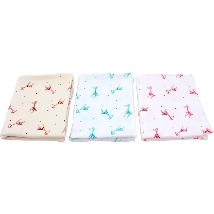 ByBoom - BIO Babydecke 70x100 cm Natur/Sterne Fuchsia