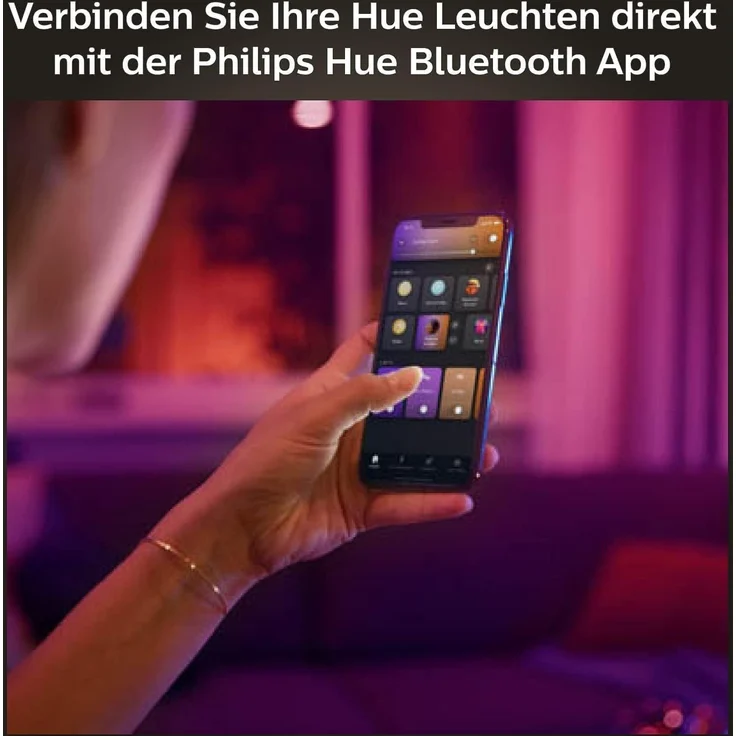 Philips Hue White&Col. Amb. Xamento Einbauspot silber 3x4.2W – Bild 4