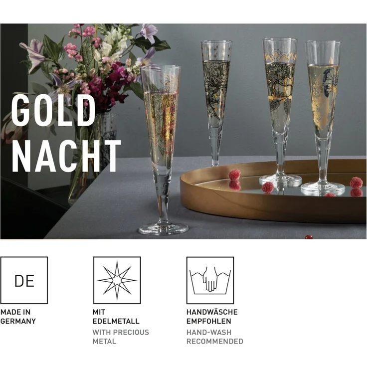 Ritzenhoff 6031008 Champagnerglas-Set H24 GOLDNACHT Sonja Eikler 2024 – Bild 9