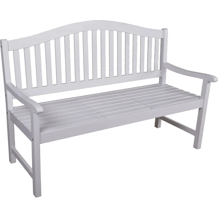 Gartenbank LUCCA hochklappbarer Tisch - 150cm Breit, Eukalyptus, Weißgrau, 150 x 63 x 105 cm | Terrassenbank Wetterfest Sitzbank Outdoor Bank – Bild 2