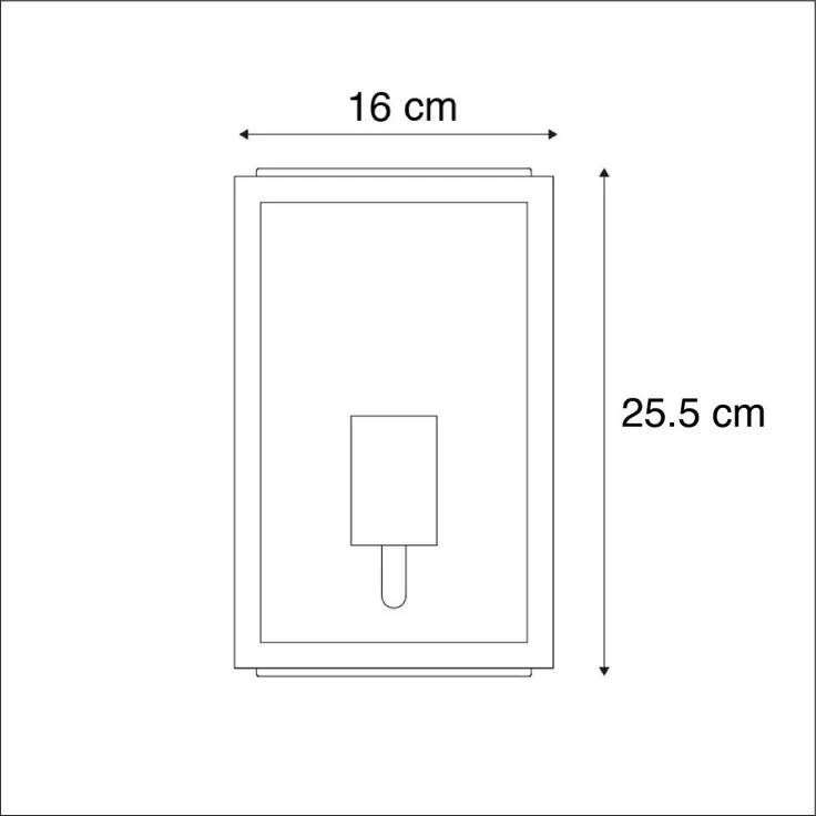 Qazqa Außen-Wandleuchte Rotterdam, ohne Leuchtmittel, E27, Schwarz, Landhaus, Edelstahl, 1-flammig – Bild 2