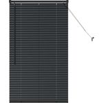 vidaXL Balkenjalousien Schwarz 130x80 cm Aluminium 42006118