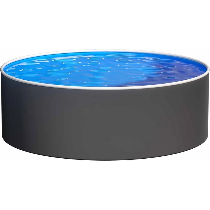 Azuro Deluxe Stahlwandpool - Graphite/Weiß - Rund Ø 360 x 120 cm – Bild 5