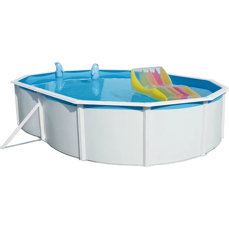 Steinbach Stahlwandpool Set Nuovo de Luxe oval 640 x 366 x 120 cm