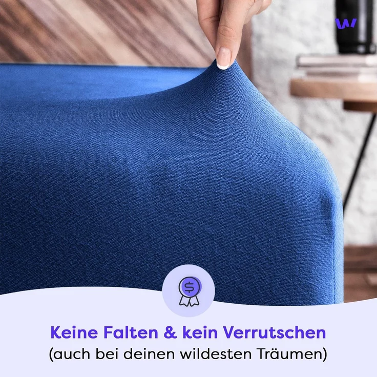 Wolkenfeld Spannbettlaken Boxspringbett Bettlaken - Spannbetttuch für Matratzen bis 40cm, Jersey, Gummizug: rundum, (1 Stück), Elastisch & Rutschfest: 90x200, 140x200, 160x200, 180x200 & Übergrößen – Bild 3