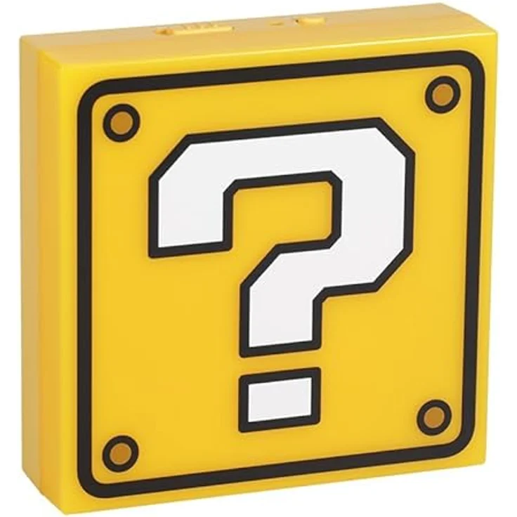 Paladone Super Mario Frageblock Nachtlicht, automatischer Nachtsensor, tragbar mit Wandaufkleber, 10 cm Quadratisch, offiziell lizenziert von Nintendo – Bild 4
