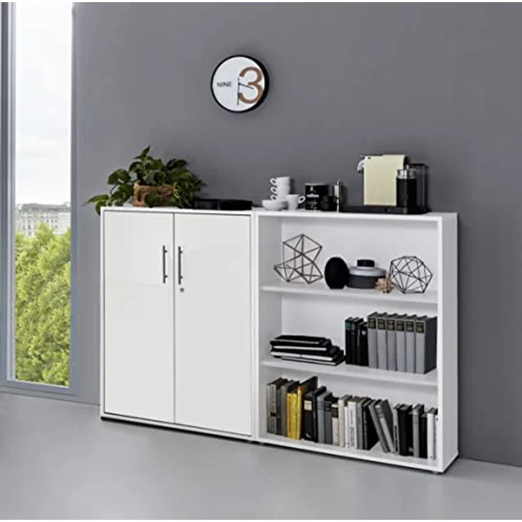 BMG Möbel Aktenschrank Office Edition Schrankwand 1 niedrig abschließbar, in verschiedenen Farben – Bild 2