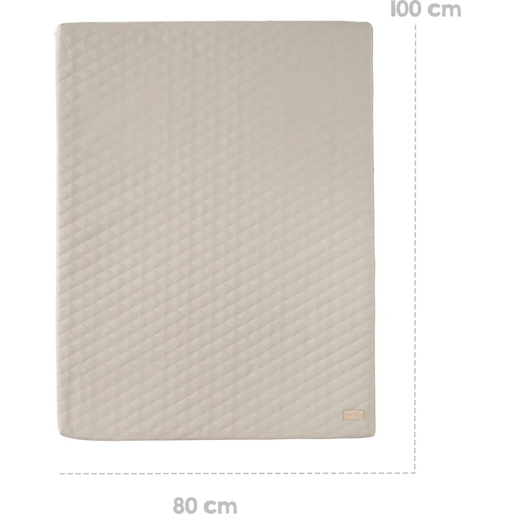 roba Spielmatte 'Luxe' 78 x 100 cm - Zubehör für Kletterdreieck & Kletterturm - Beige – Bild 4