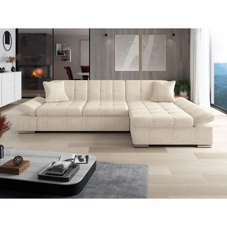 Mirjan24 Ecksofa Montana (Farbe: Donn 05, Seite: Rechts), 76 x 161 x 278 cm – Bild 3