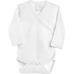 Rapife Wickelbody Langarm Weiß Gr. 62 Weiß