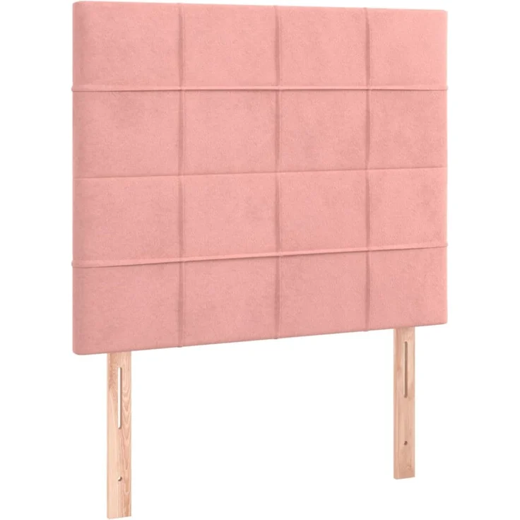 vidaXL Kopfteile 2 Stk. Rosa 90 x 5 x 78/88 cm Samt 3116373 – Bild 2