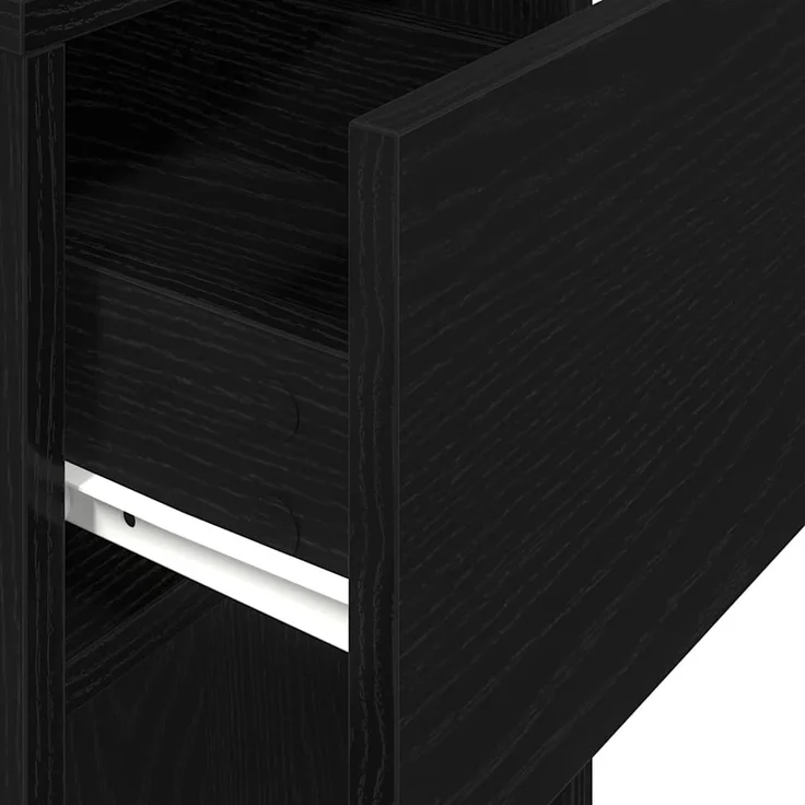 vidaXL Computerschrank mit Schublade Schwarz 30x44x74 cm 858732 – Bild 7