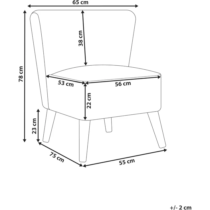 Sessel ALVEN Bouclé Cremeweiß – Bild 3