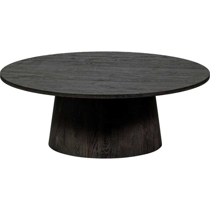 Couchtisch Ativ aus Holz Dunkelbraun, Ø 100 cm – Bild 3
