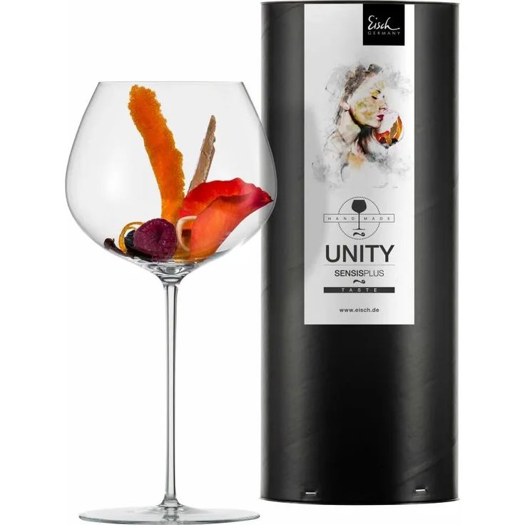 Eisch Unity SensisPlus Burgunderglas in Geschenkröhre