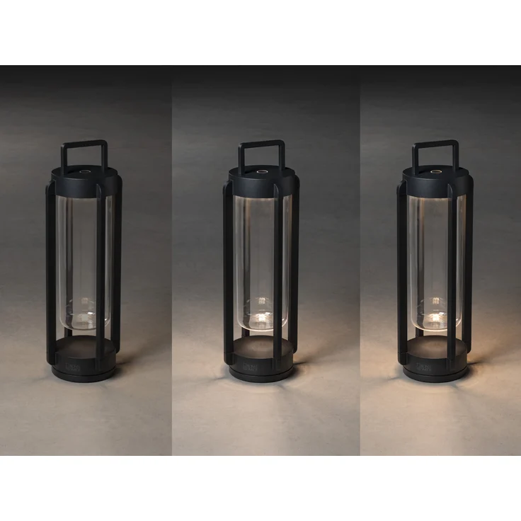 KONSTSMIDE 7823-750 USB Laterne Otranto schwarz 44cm dimmbar – Bild 6