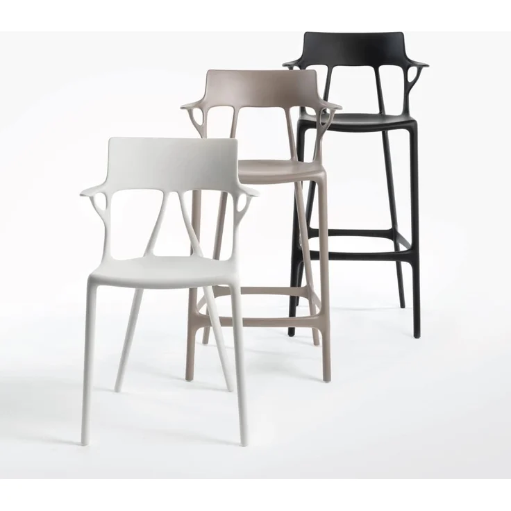 2er Set A.I. Barhocker schwarz – Bild 8