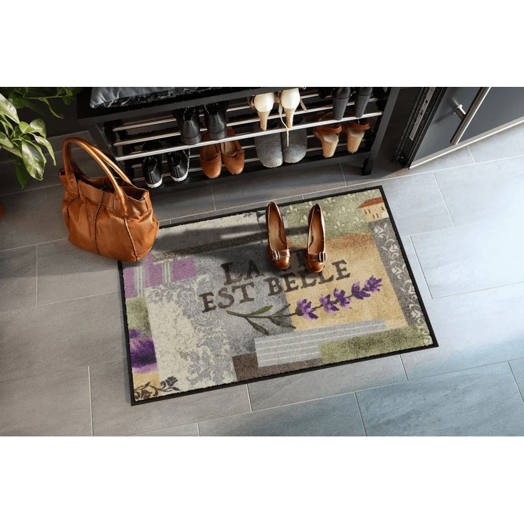 Salonloewe Fußmatte Salonloewe LA VIE EST BELLE Fußmatte Wohnmatte 50 x 75 cm, Rechteckig, Höhe: 7 mm, In- und Outdoor, waschbar bei 40° Grad und trocknergeeignet – Bild 2