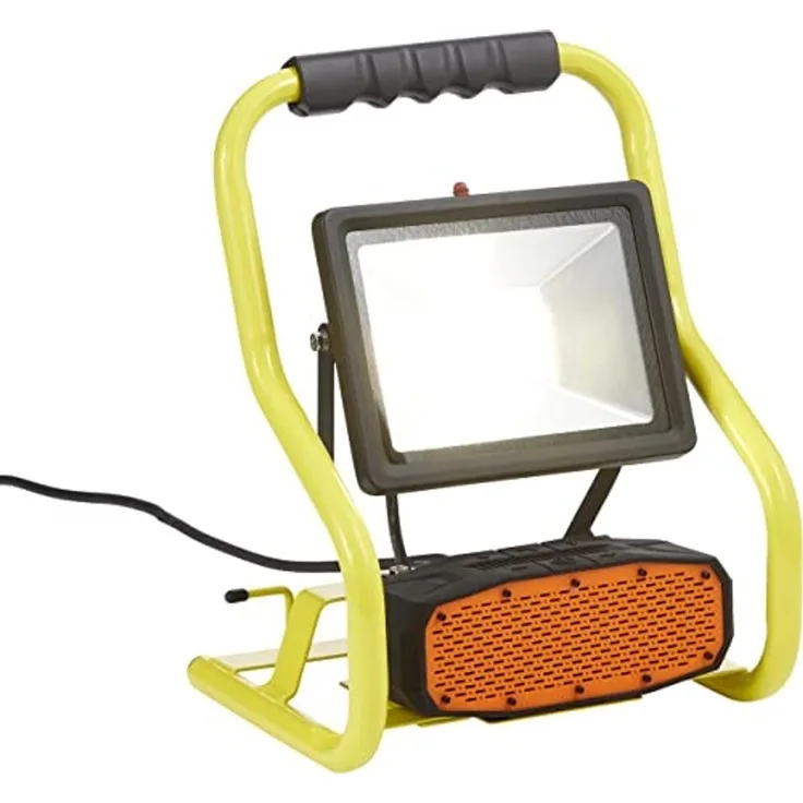 Northpoint LED Baustrahler 30W 4000K Tageslichtweiß mit Bluetooth Lautsprecher IP44