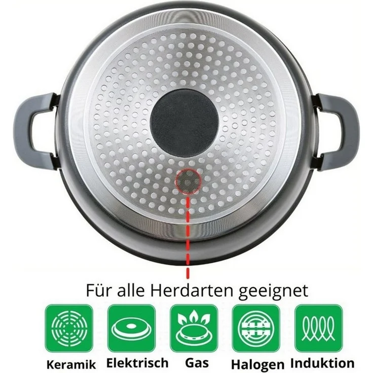4BIG. fun Kochtopf 18 L Suppentopf 40 cm Schmortopf Bratentopf, Aluguss – Bild 3