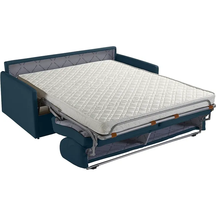 Vente-unique - CALIFE Sofa SamtStoff Grün - B 223 cm94 cm x H 85 cm x L 190 cm – Bild 3