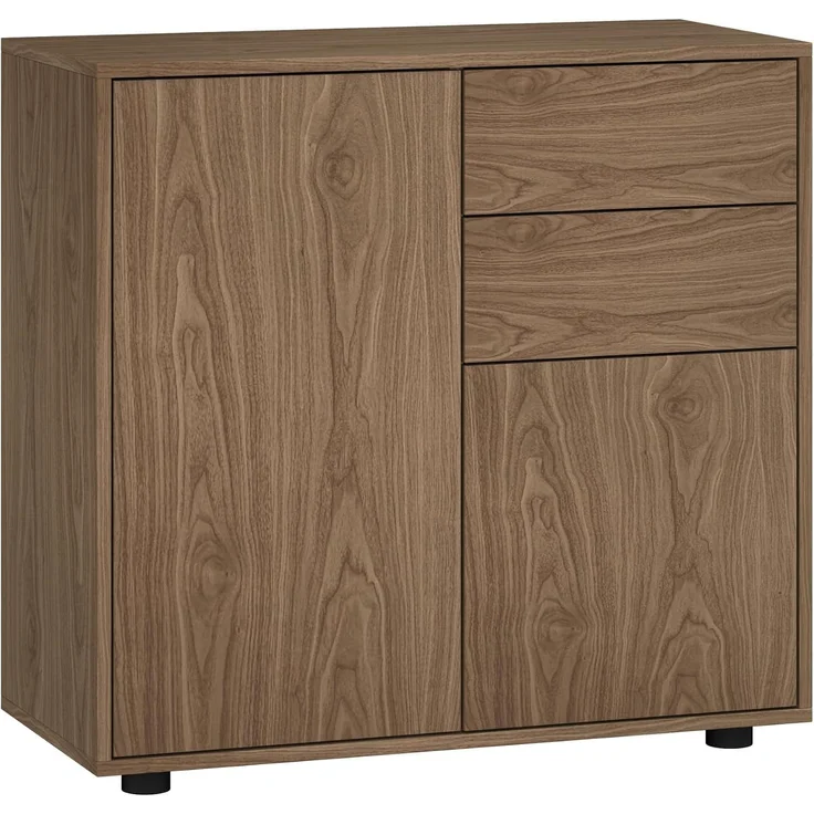 Sideboard Paarl mit 2 Türen 74x79x36 cm Walnussoptik [en. casa] – Bild 4