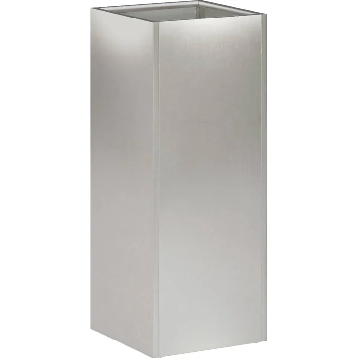vidaXL Garten-Pflanzgefäß Silber 20 x 20 x 40 cm Edelstahl 8005296 – Bild 2