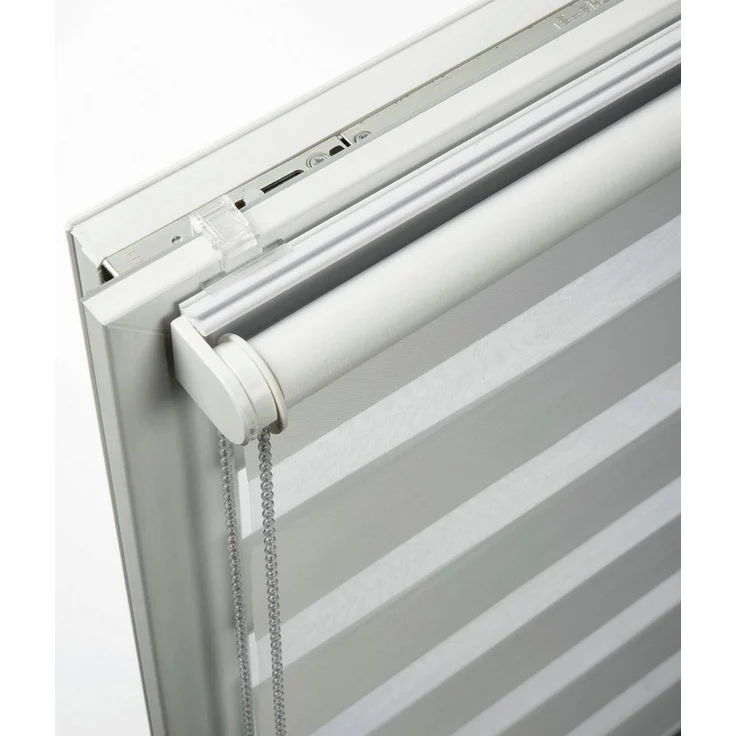 Doppelrollo Tilda, SCHÖNER WOHNEN-Kollektion, transparent, mit Bohren/ohne Bohren, freihängend, Klemmfix, geklemmt, silberne oder weiße Rollo-Technik – Bild 2