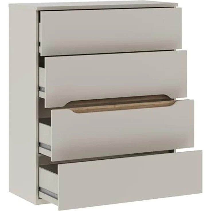 FORTE Hochkommode, B/H/T 95,1/114,7/41,5 cm Hochkommode ohne Griffe – Bild 5