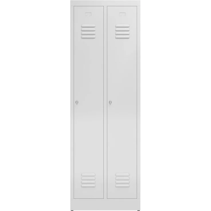 Garderobenschrank ClassiX Basic Metallspind in verschiedenen Größen wählbar - 2 Abteile ca. 59 x 180 x 50 cm – Bild 1
