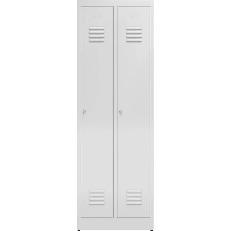 Garderobenschrank ClassiX Basic Metallspind in verschiedenen Größen wählbar - 2 Abteile ca. 59 x 180 x 50 cm