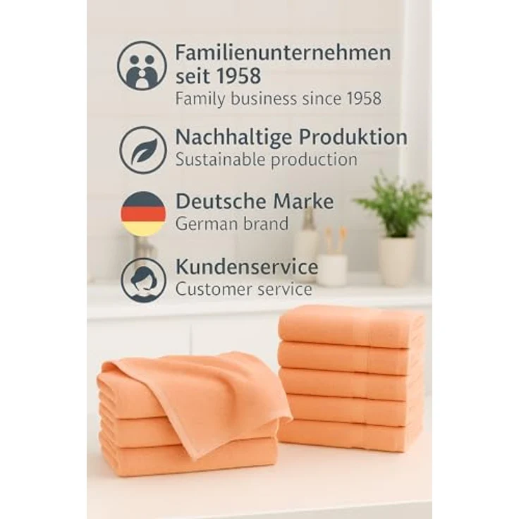 Betz Handtücher 6 Stück PALERMO Handtuch-Set, 100% Baumwolle – Bild 10