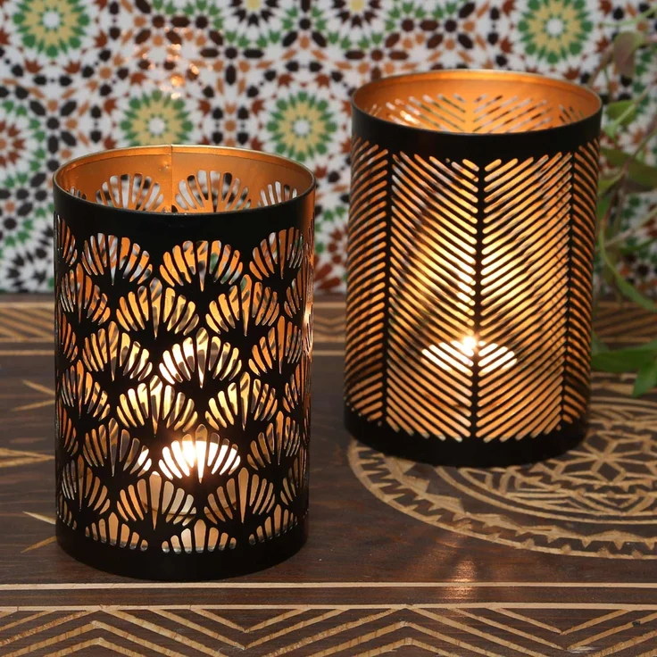 Orientalisches Windlicht Lucca 2er Set – Bild 9