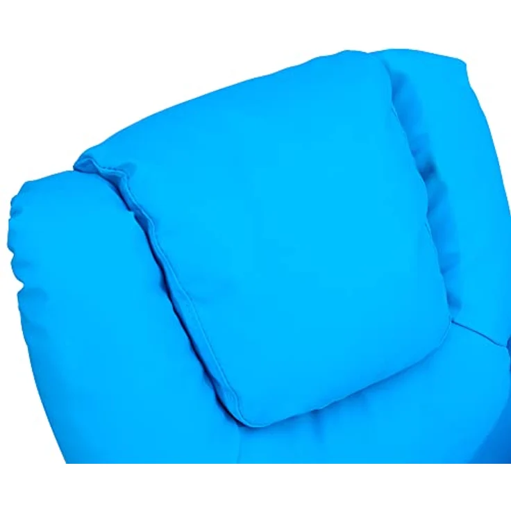 HOMCOM Sessel Kindersessel, Liegefunktion, Eingebauten Becherhalter, Blau (Set, 1-St, Kindersofa für 3-6 Jahre alt), 62B x 52T x 69H cm – Bild 9